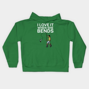 I love it when she bends Kids Hoodie